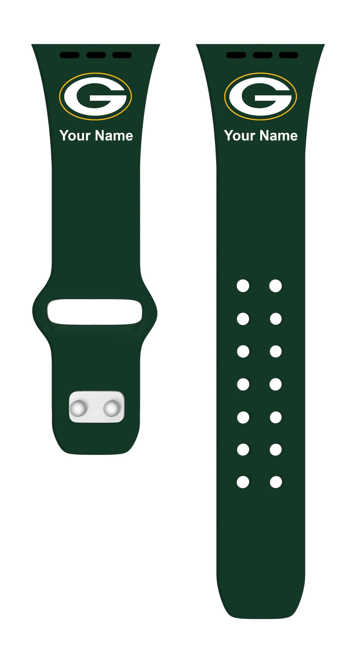Green Bay Packers Custom Name HD Apple Watch Band