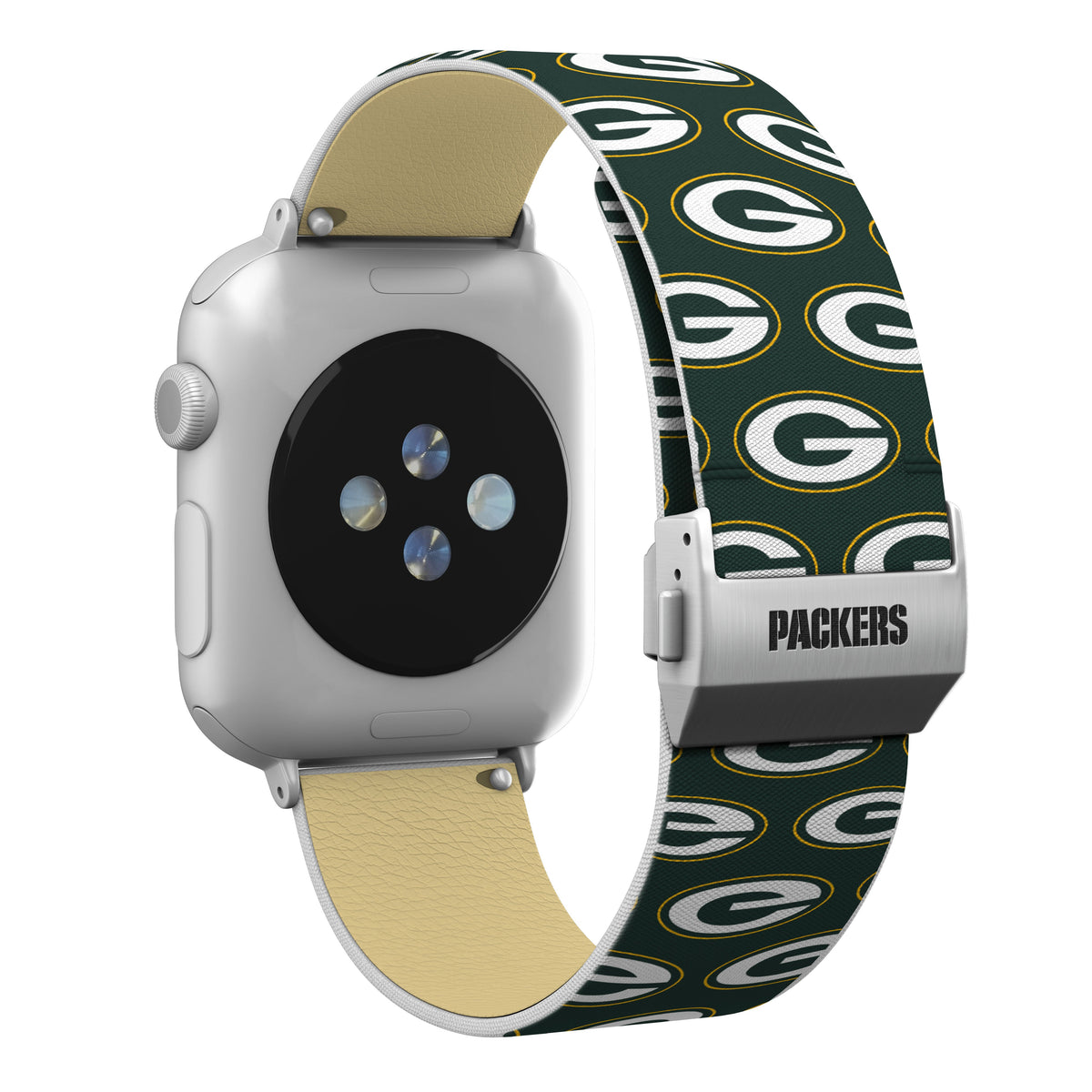 Green Bay Packers Full Print Watch Band With Engraved Buckle - AffinityBands