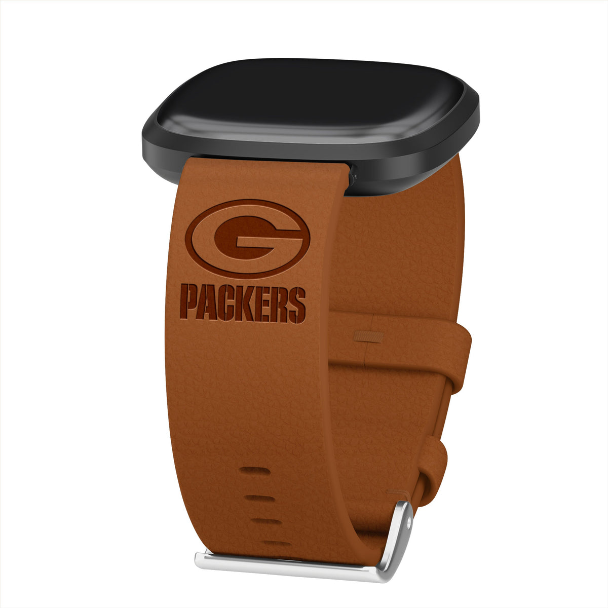 Green Bay Packers Leather Fitbit Versa 3 &amp; Sense 1 Watch Band