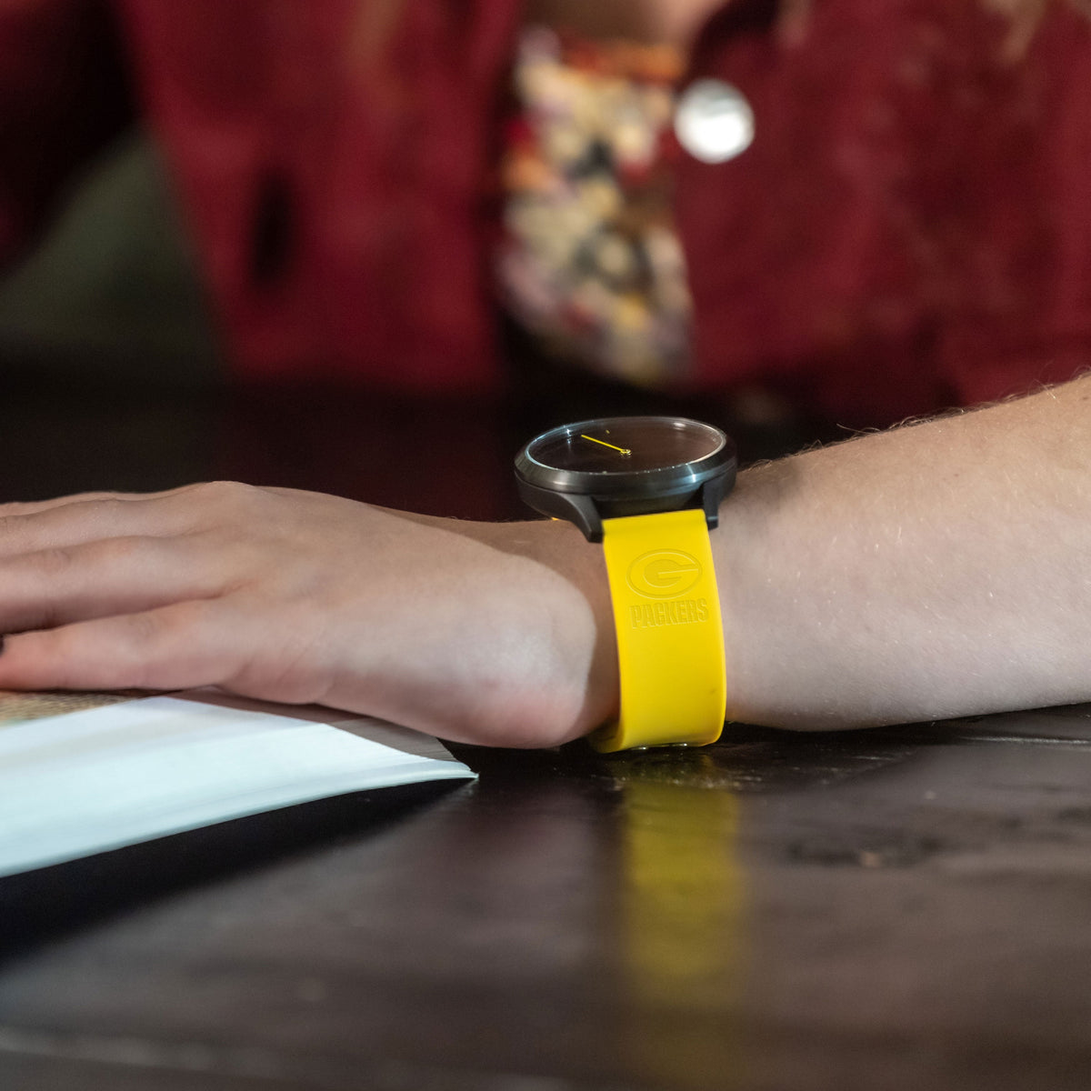 Green Bay Packers Engraved Silicone Watch Bands - Game Time