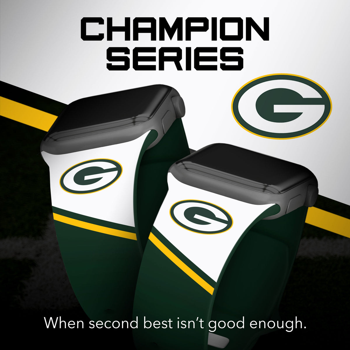 Green Bay Packers HD Champion Series Apple Watch Band