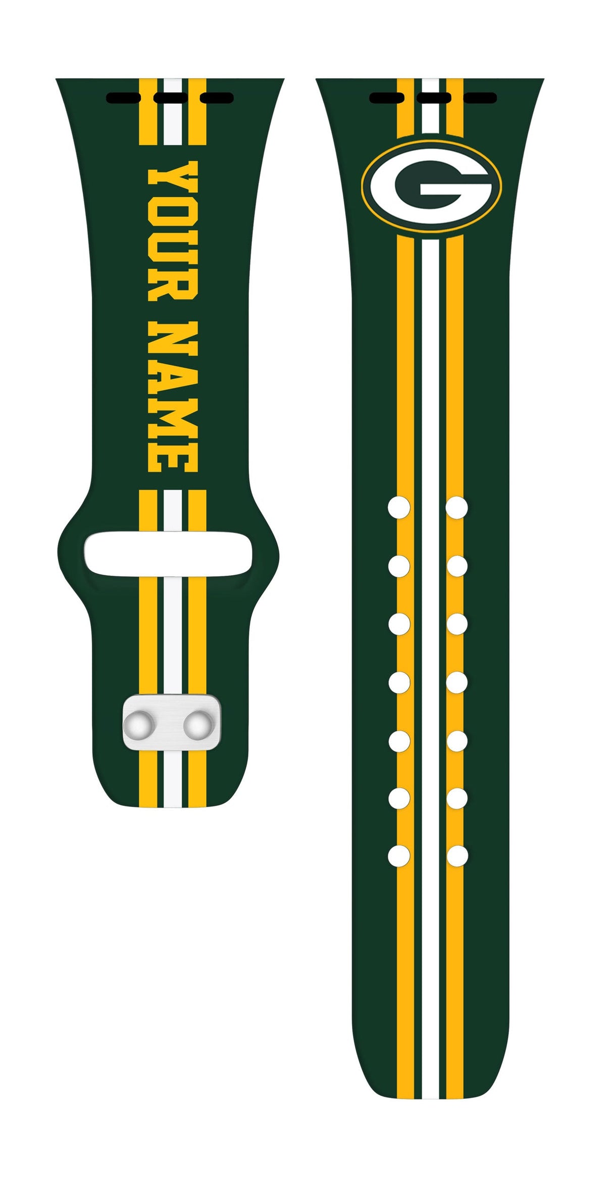 Green Bay Packers Custom Name HD Apple Watch Band