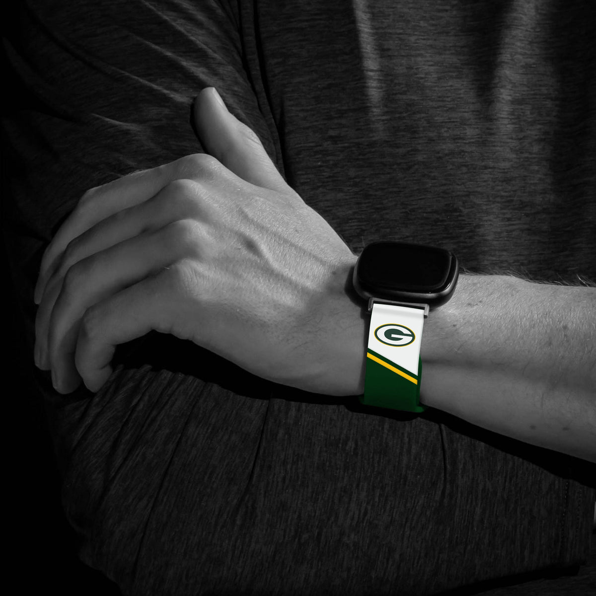 Green Bay Packers HD Champion Series Fitbit Versa 3 &amp; Sense 1 Watch Band