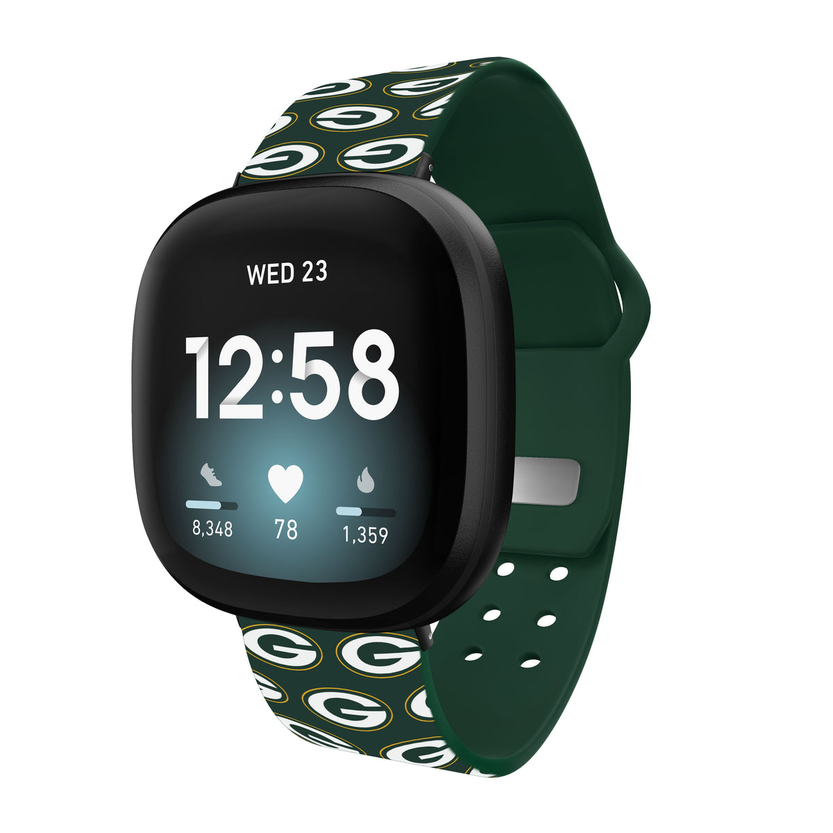 Green Bay Packers HD Fitbit Versa 3 and Sense 1 Watch Band