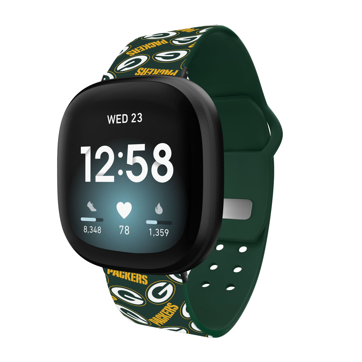 Green Bay Packers HD Fitbit Versa 3 and Sense 1 Watch Band