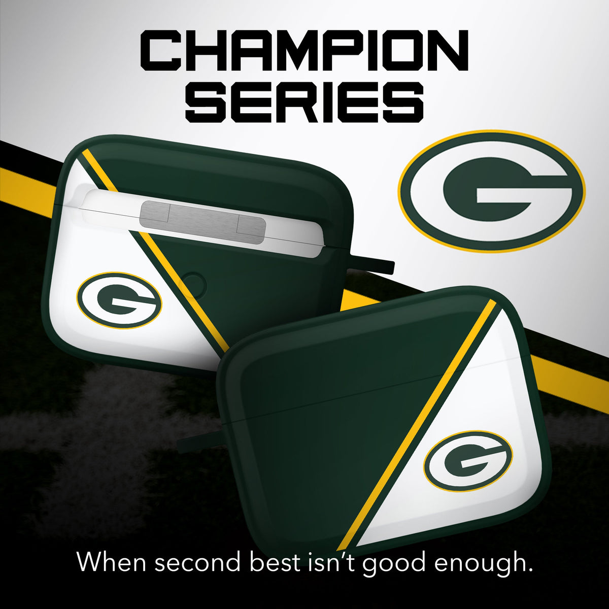 Green Bay Packers HDX Champion Series Case Cover Compatible with Apple AirPods Pro 1 &amp; 2