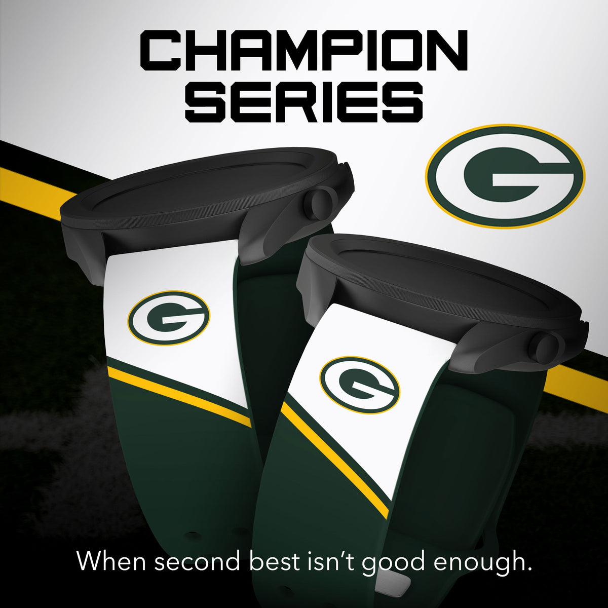 Green Bay Packers HD Champion Series Samsung Galaxy Watch Band