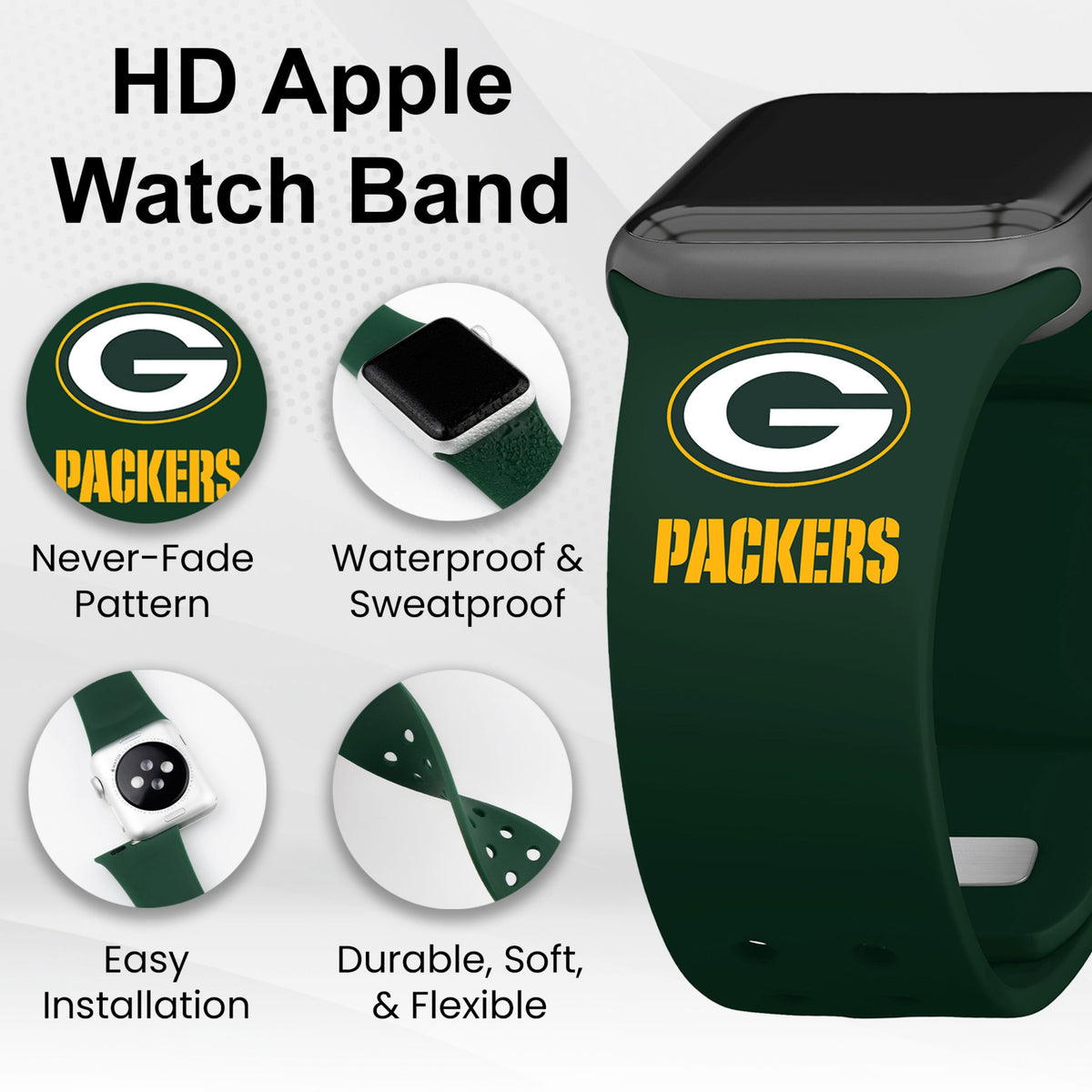 Green Bay Packers HD Elite Edition Apple Watch Band