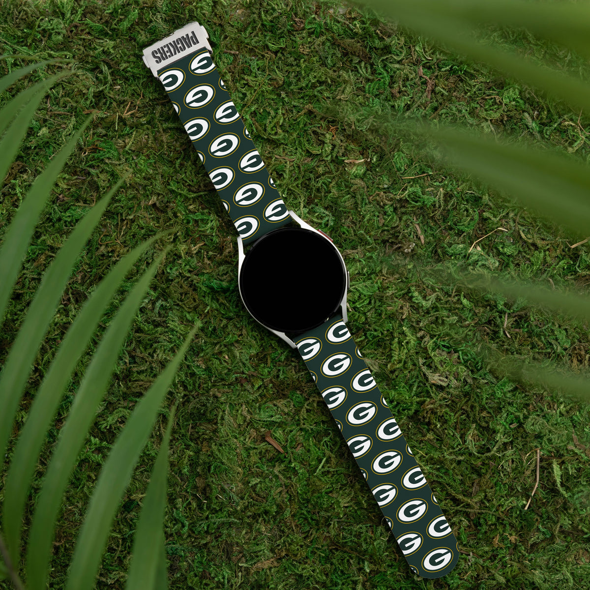 Game Time Green Bay Packers Signature Series Quick Change Watch Band With Engraved Buckle