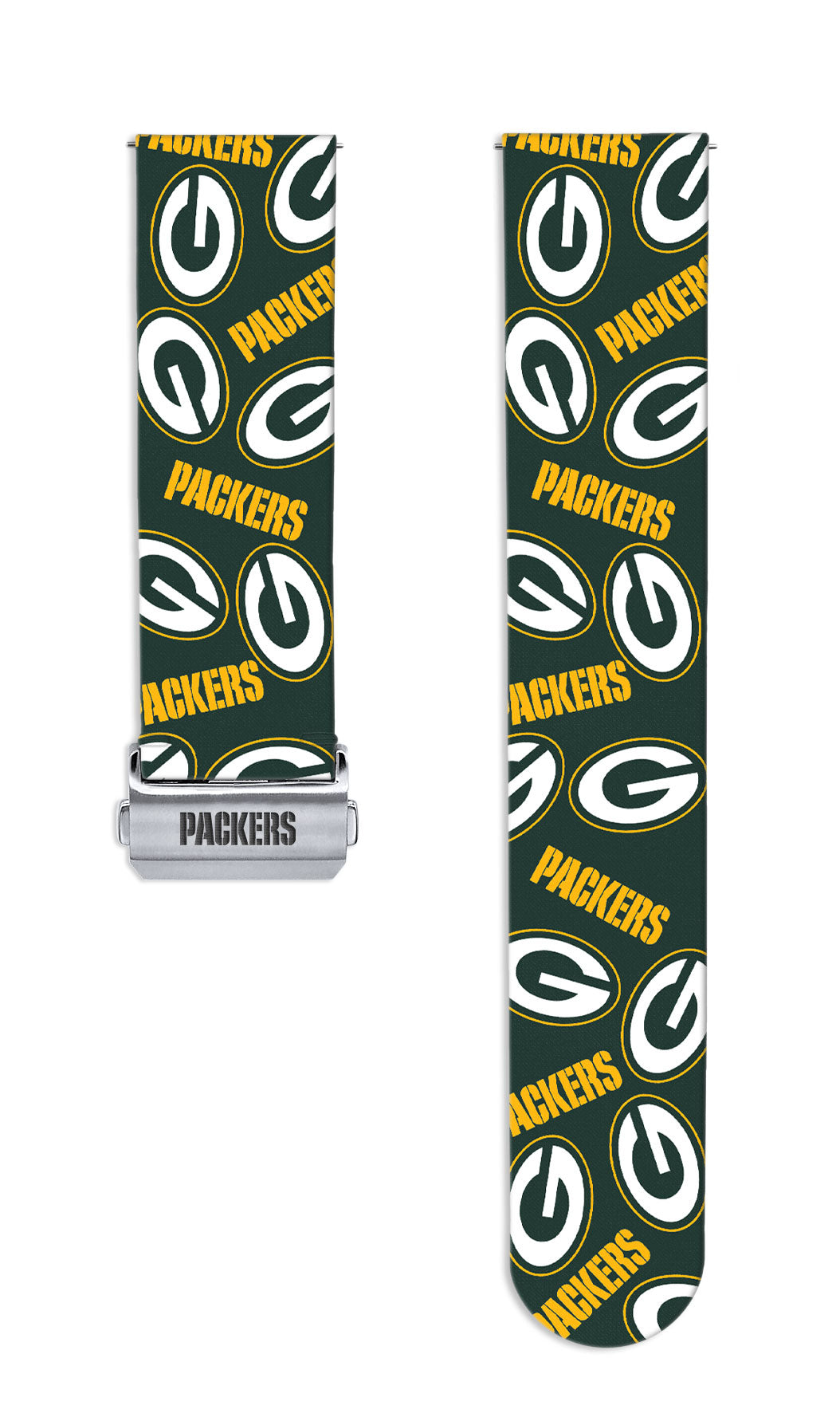 Green Bay Packers Full Print Quick Change Watch Band With Engraved Buckle - AffinityBands