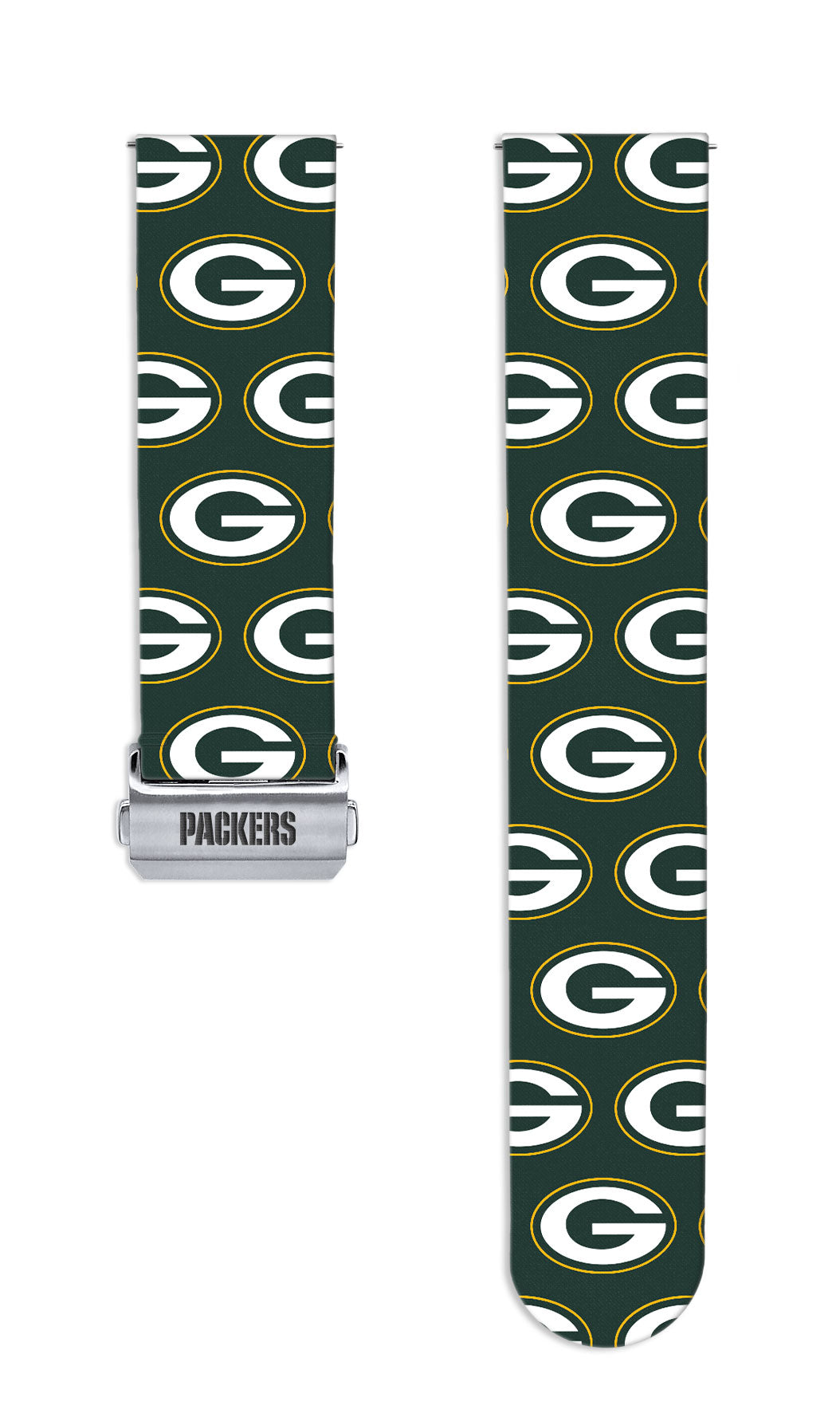 Green Bay Packers Full Print Quick Change Watch Band With Engraved Buckle - AffinityBands