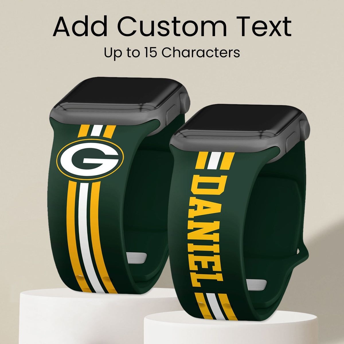 Green Bay Packers Custom Name HD Apple Watch Band