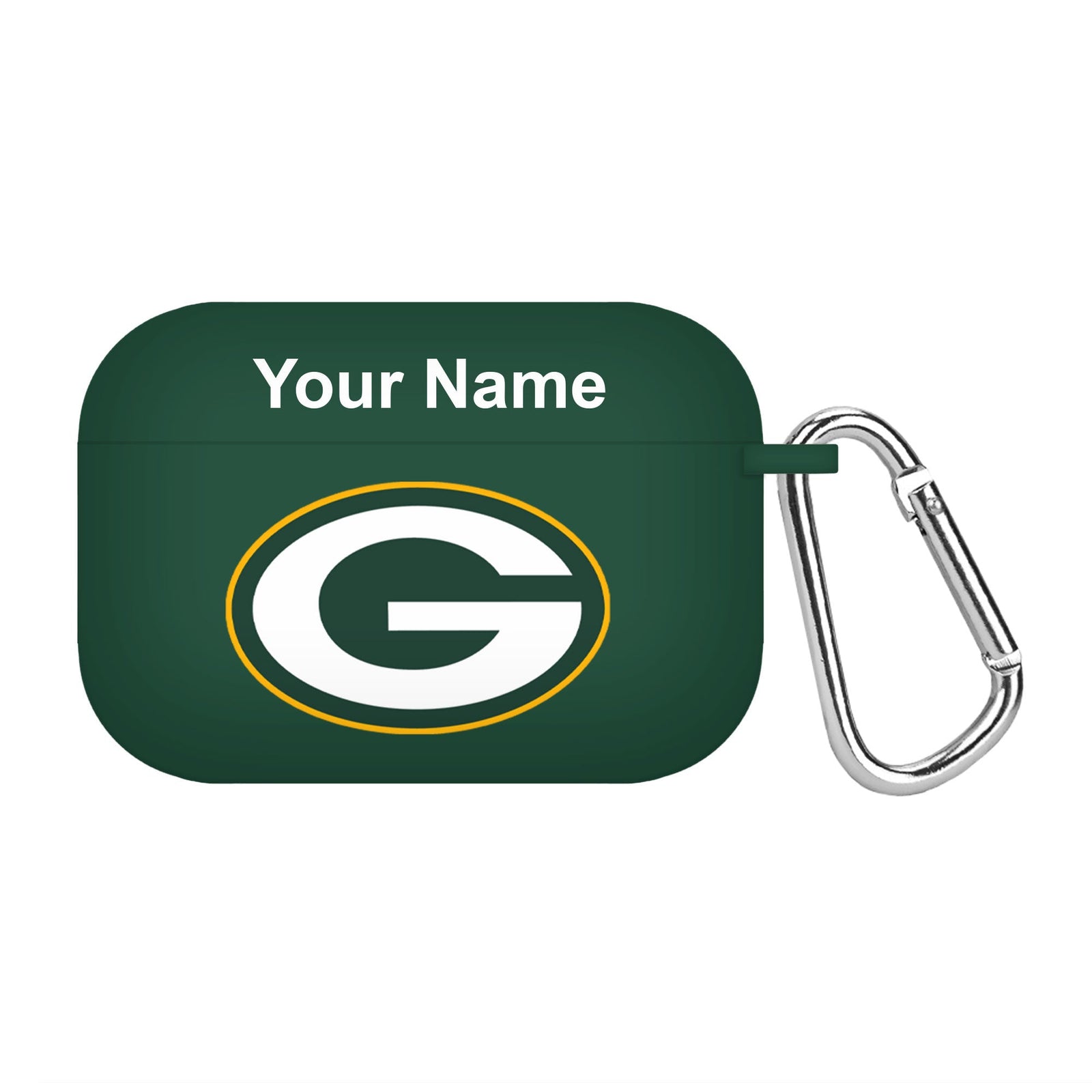 Green Bay Packers Custom Name HD Apple AirPods Pro 1 & 2 Case Cover (Green)