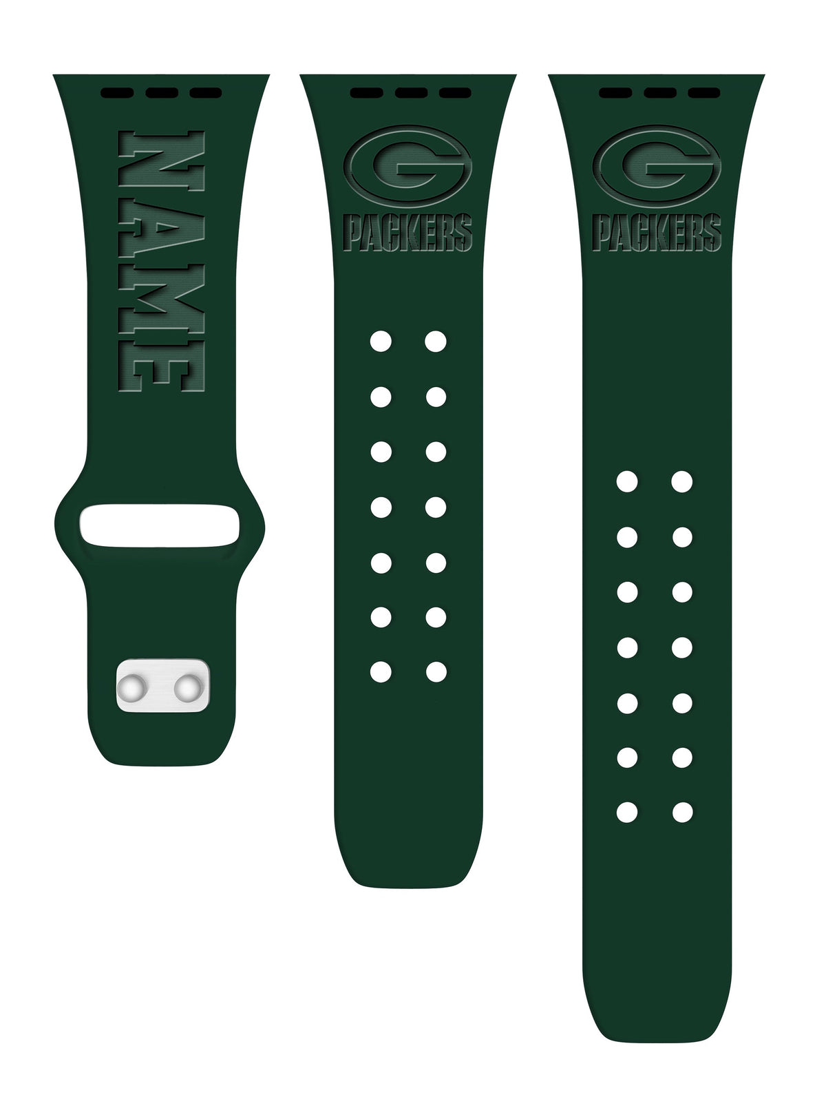 Green Bay Packers Custom Engraved Apple Watch Band