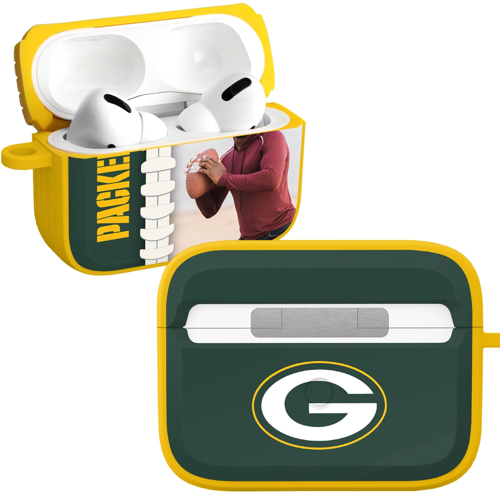 Green Bay Packers Custom Photo HDX Apple AirPods Pro 1 & 2 Case Cover