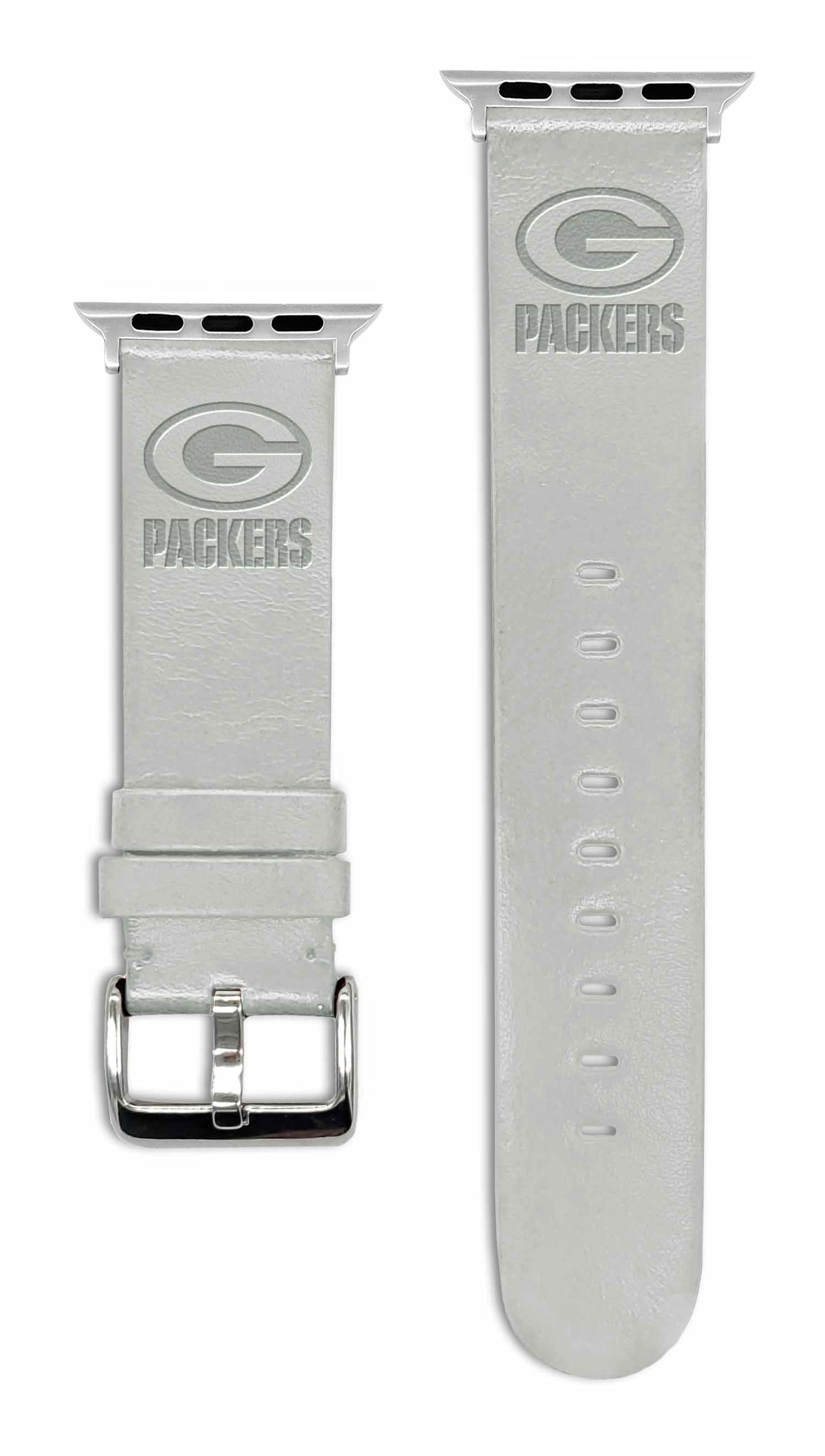 Game Time Green Bay Packers Apple Leather Watch Band - USA Sewn