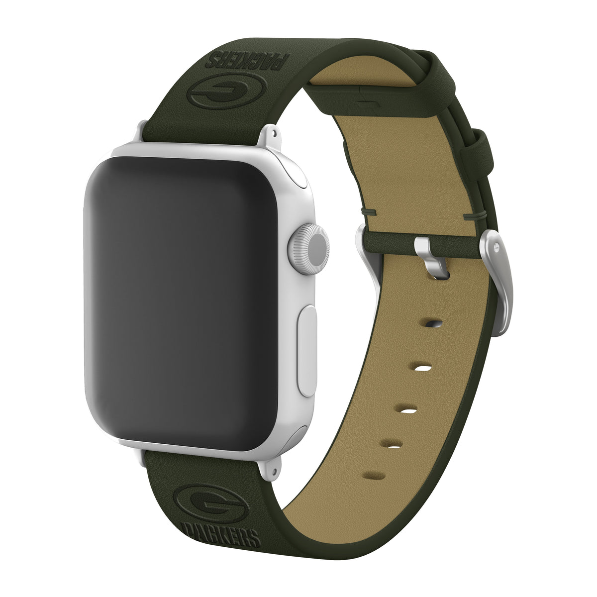Game Time Green Bay Packers Apple Leather Watch Band - USA Sewn