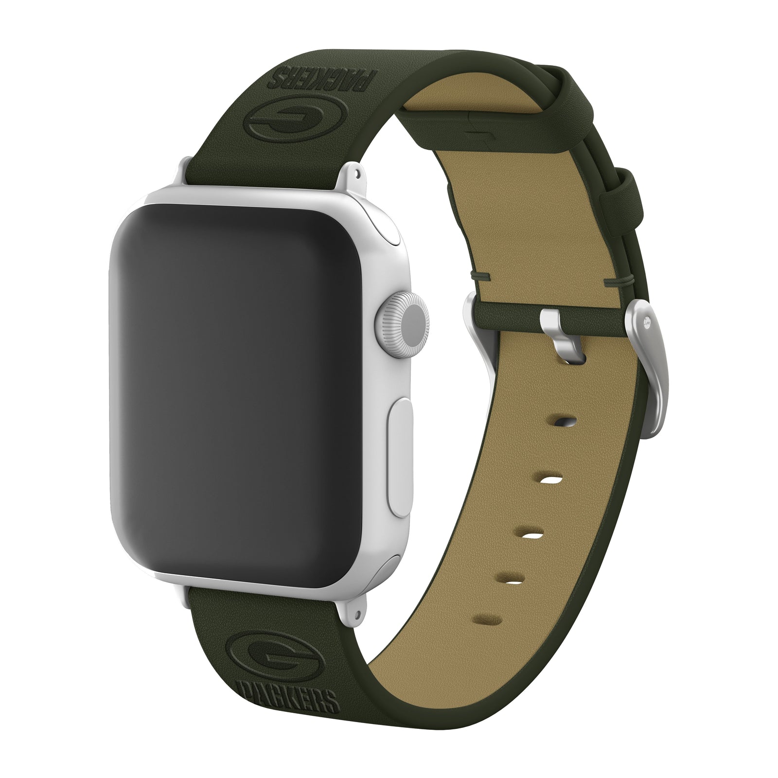 Game Time Green Bay Packers Apple Leather Watch Band - USA Sewn