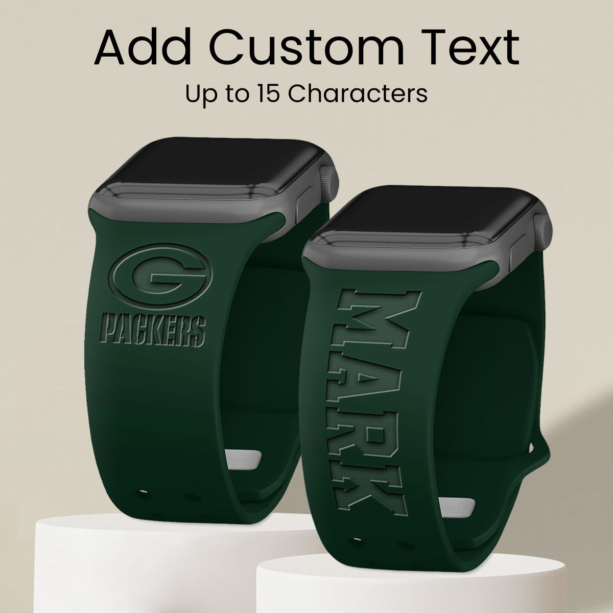 Green Bay Packers Custom Engraved Apple Watch Band