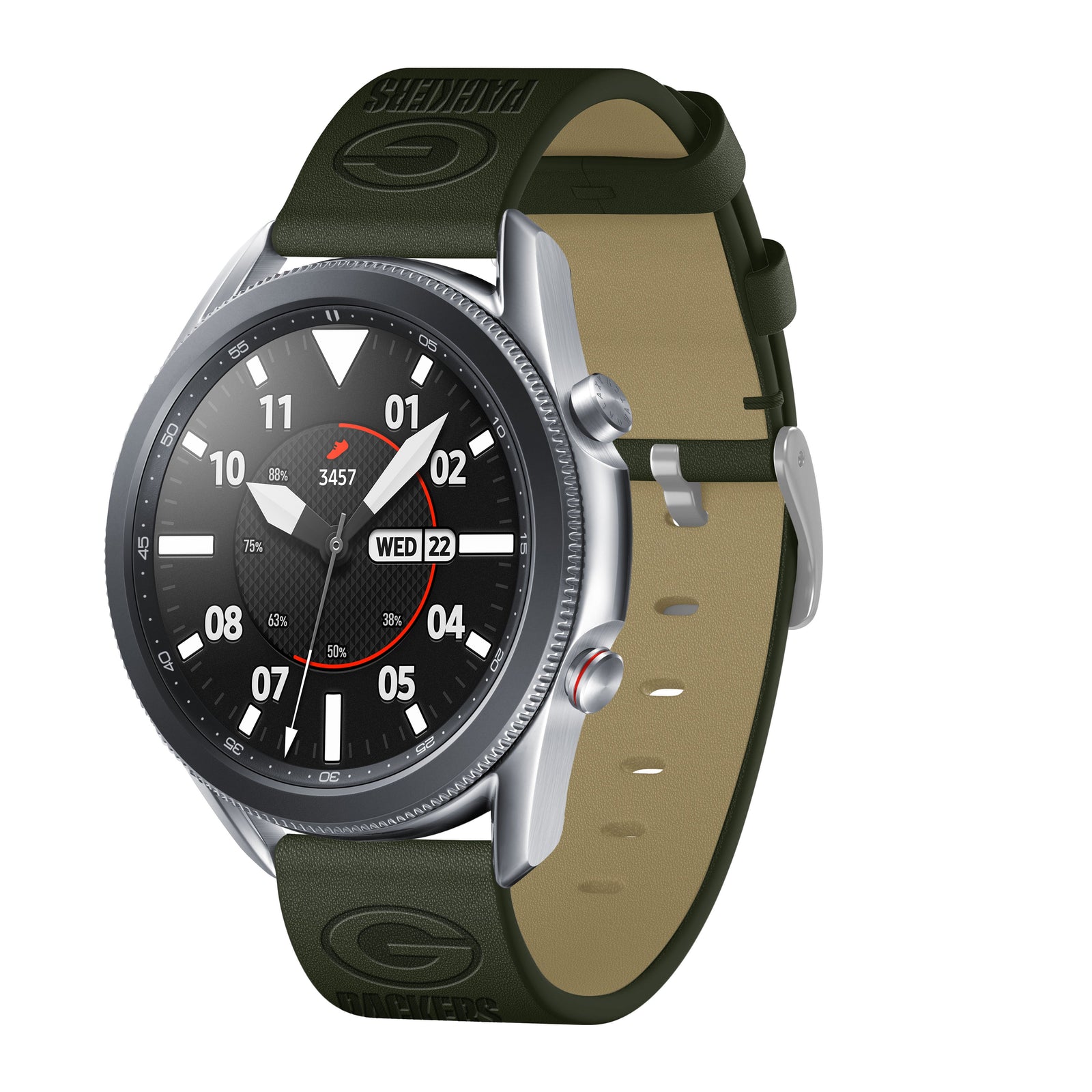 Green Bay Packers Quick Change Leather Watch Band - USA Sewn - AffinityBands