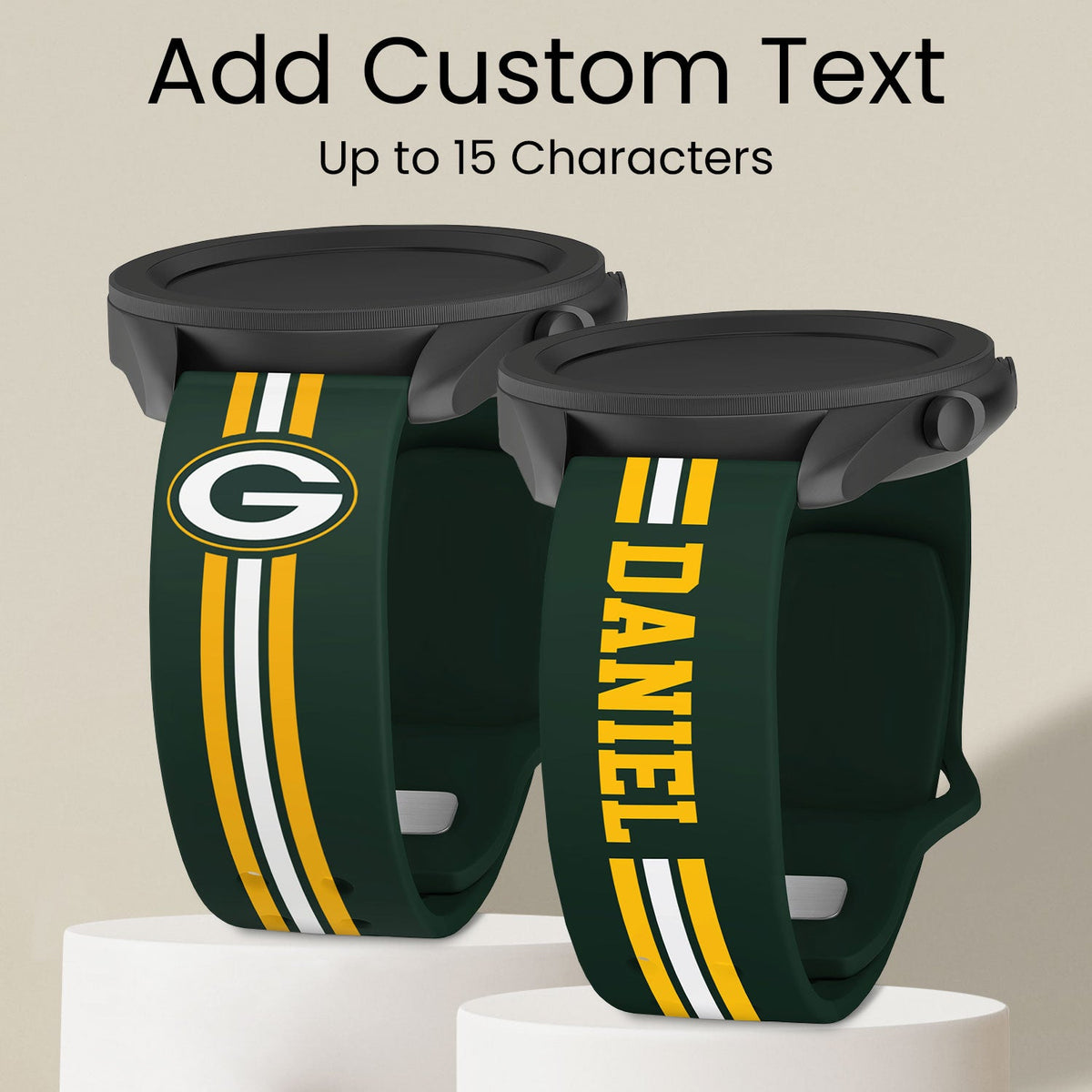Green Bay Packers Custom Name HD Watch Band