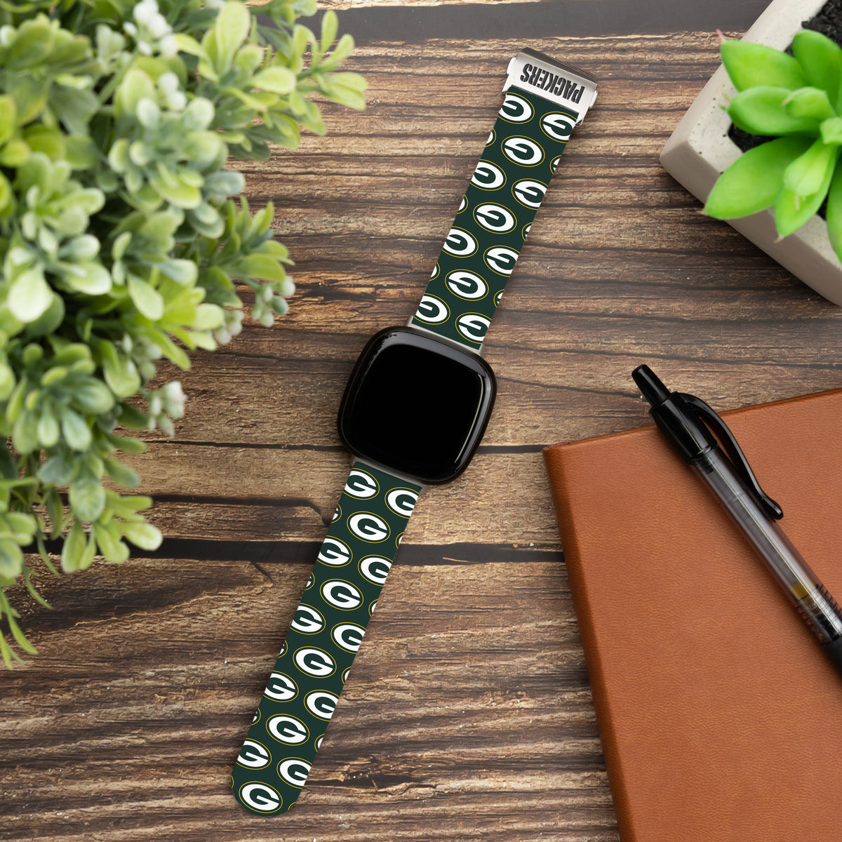 Green Bay Packers Signature Series Fitbit Versa 3 &amp; Sense 1 Watch Band