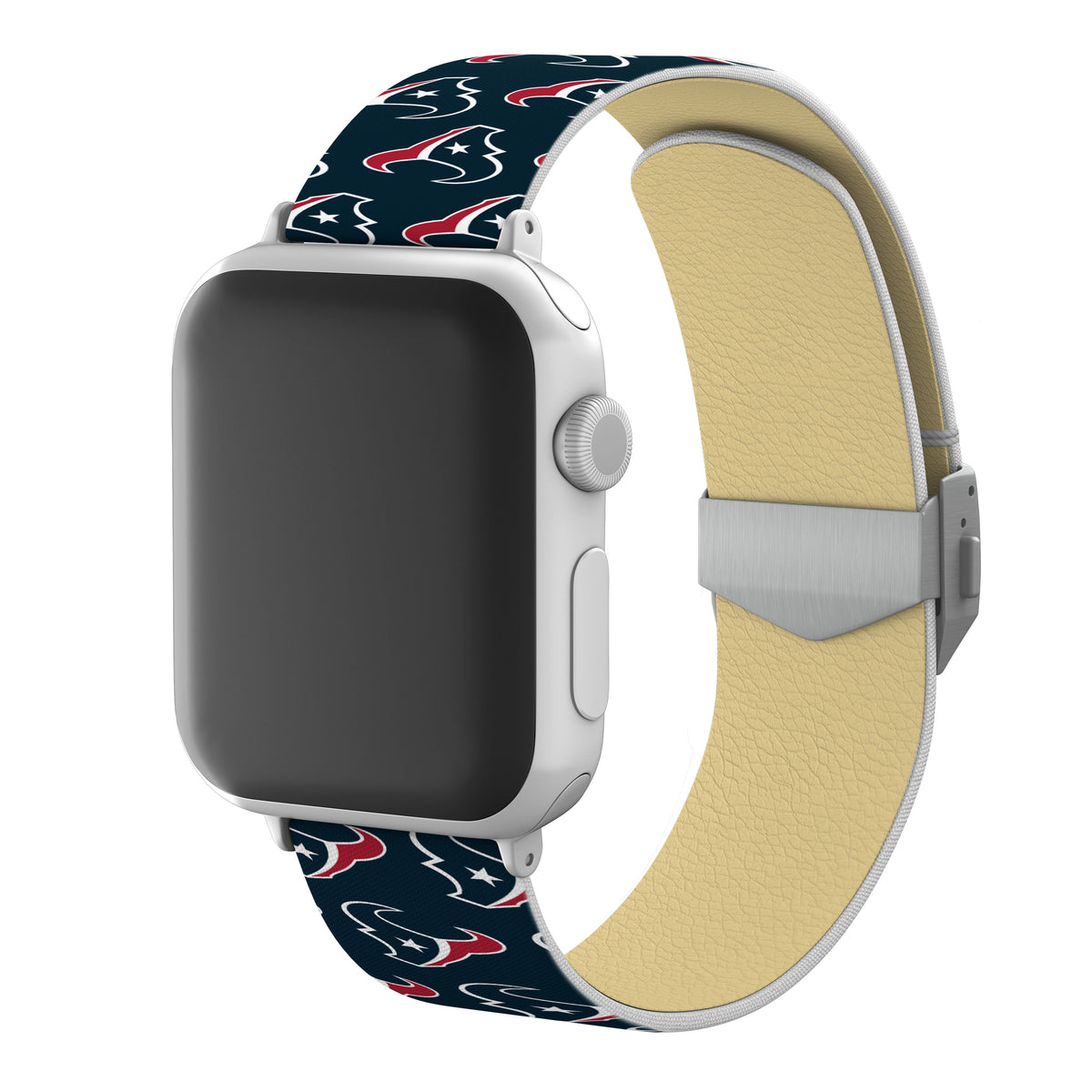 Houston Texans Full Print Watch Band With Engraved Buckle - AffinityBands