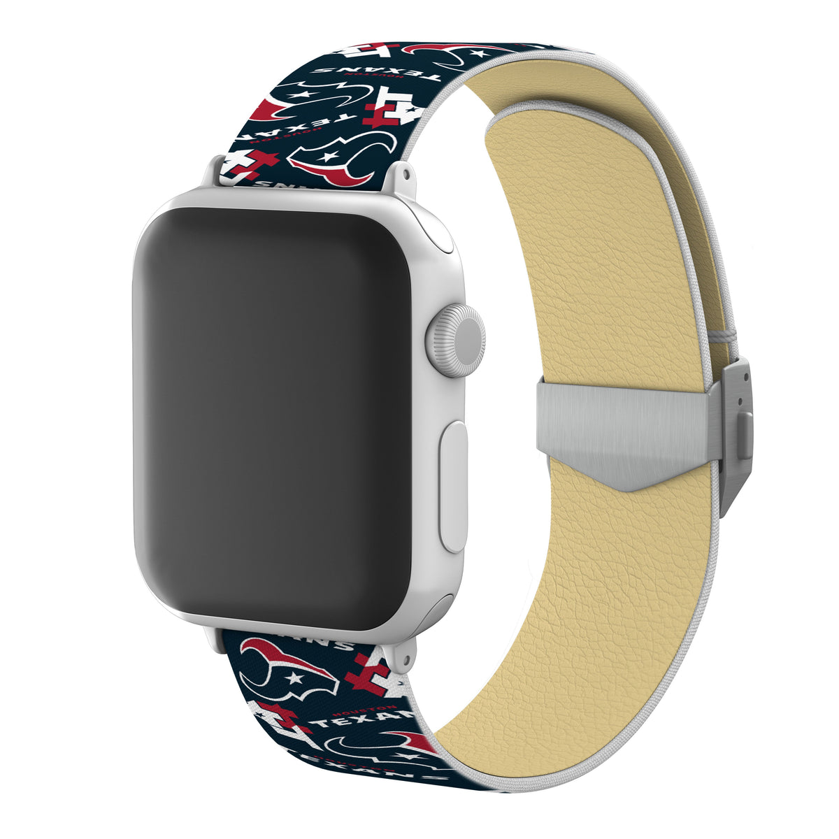 Houston Texans Full Print Watch Band With Engraved Buckle - AffinityBands
