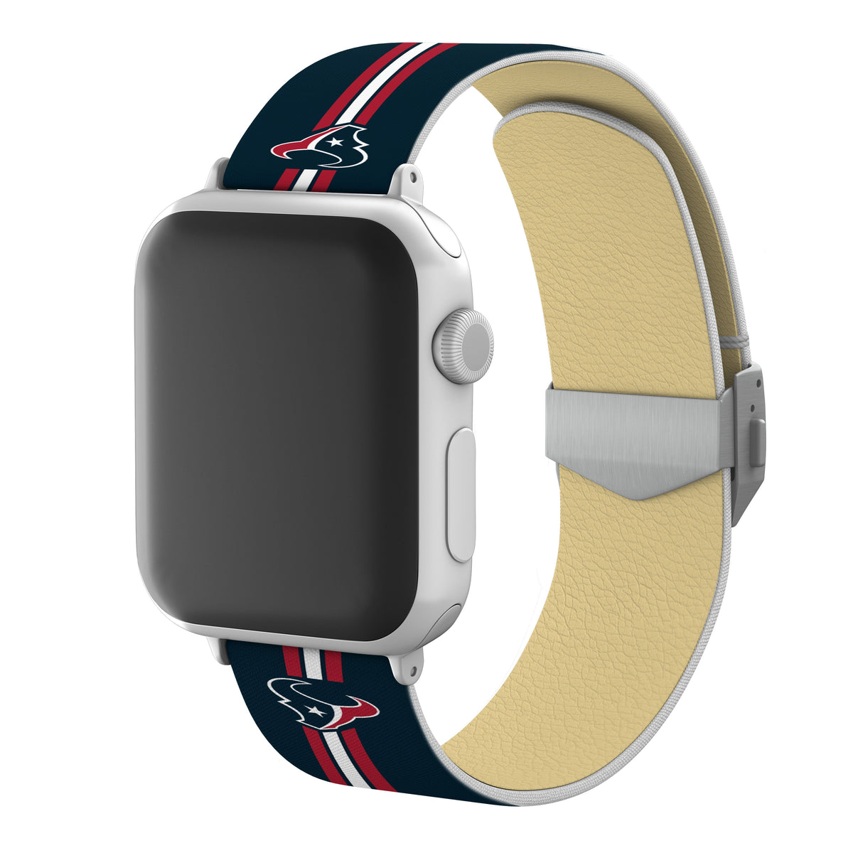 Houston Texans Full Print Watch Band With Engraved Buckle - AffinityBands