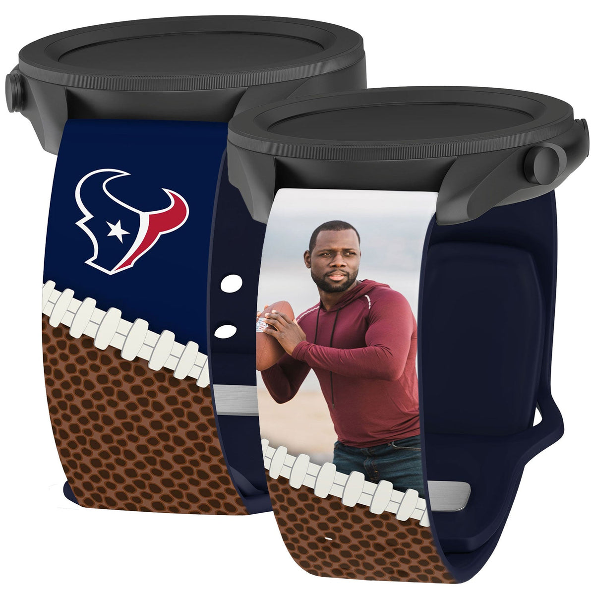 Houston Texans Custom Photo HD Samsung Galaxy Watch Band