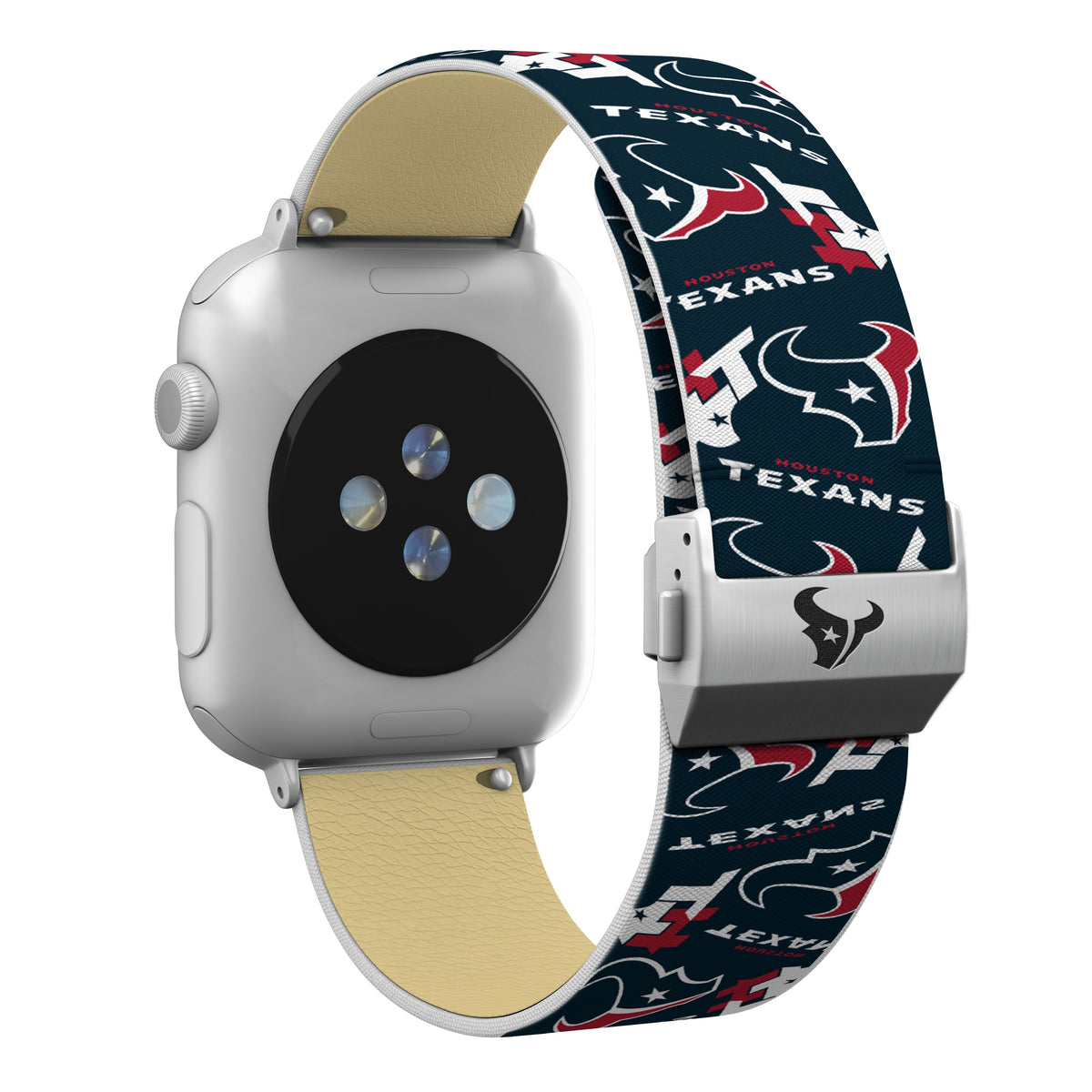 Houston Texans Full Print Watch Band With Engraved Buckle - AffinityBands