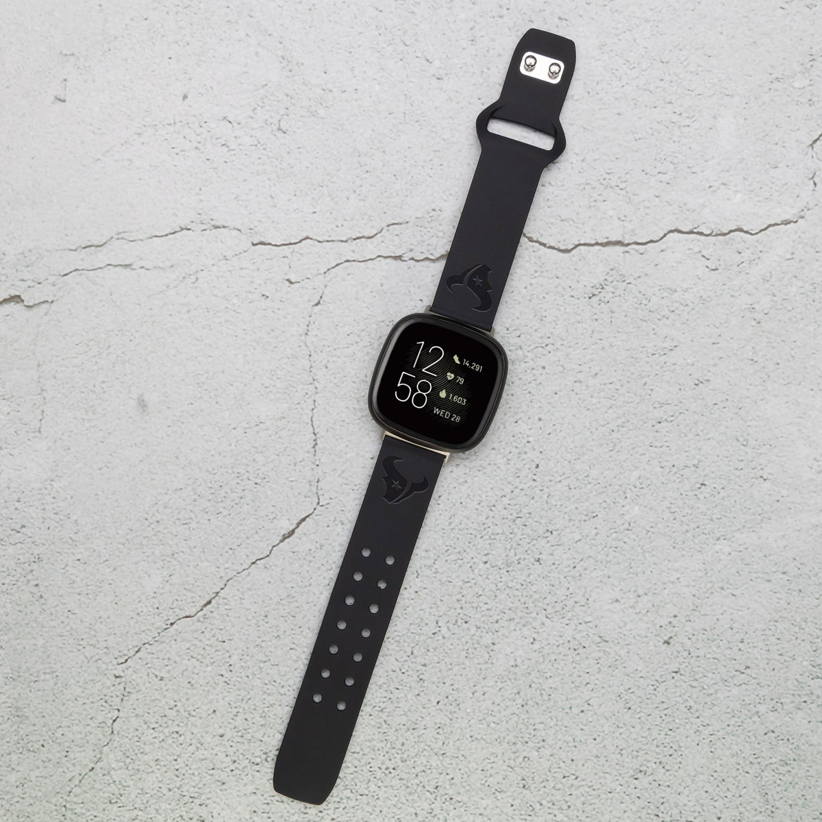 Game Time Houston Texans Engraved Silicone Sport Fitbit Watch Band