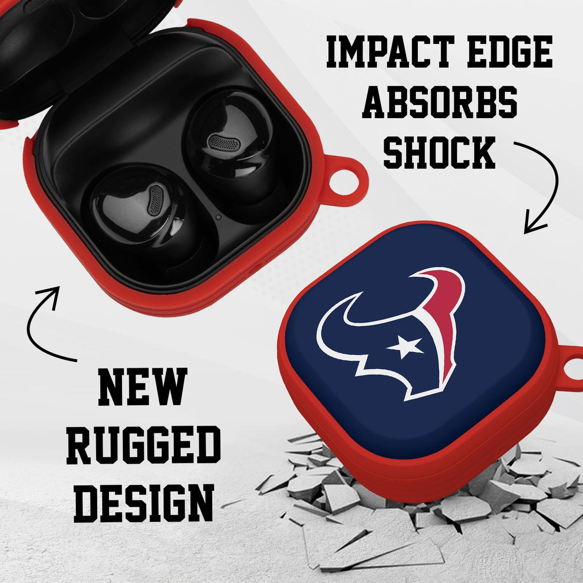 Houston Texans HDX Samsung Galaxy Buds Pro Case Cover