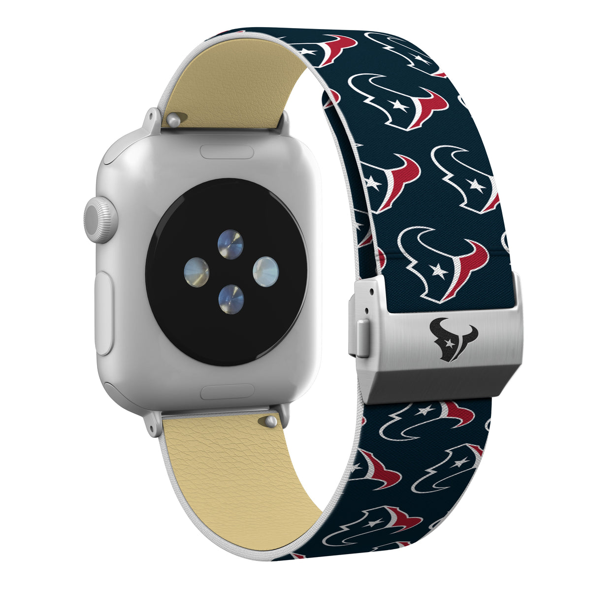 Houston Texans Full Print Watch Band With Engraved Buckle - AffinityBands