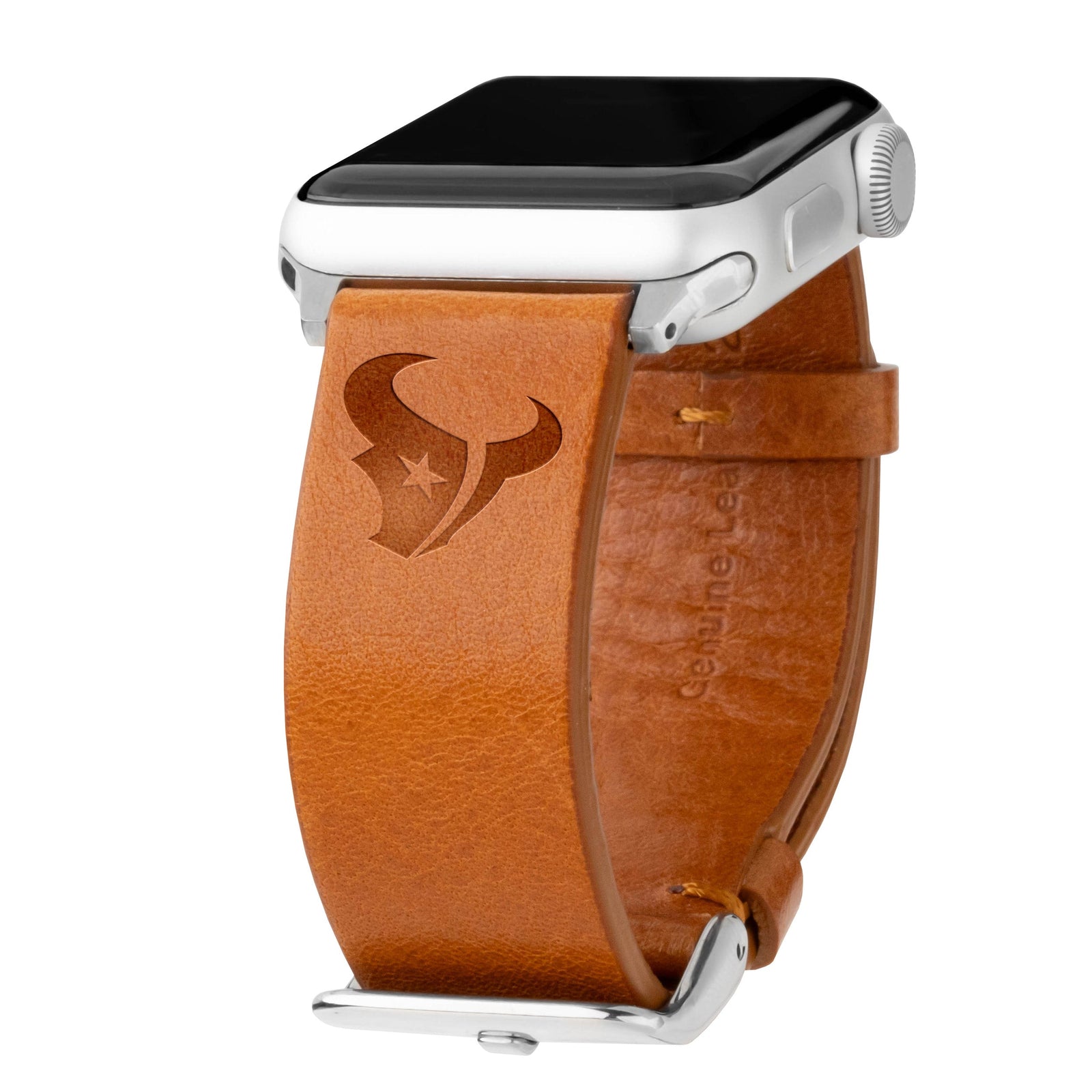 Game Time Houston Texans Leather Apple Watch Band