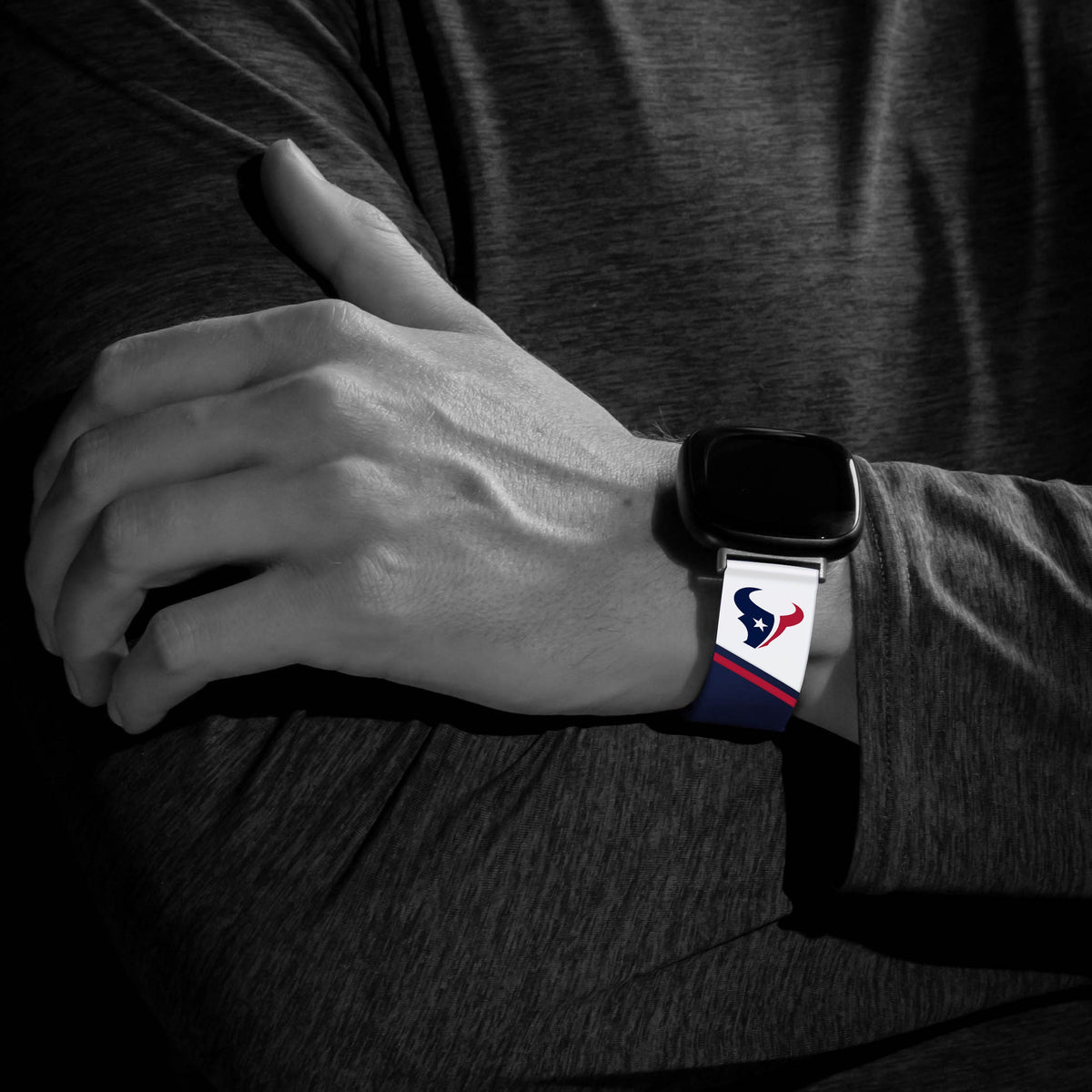 Houston Texans HD Champion Series Fitbit Versa 3 &amp; Sense Watch Band