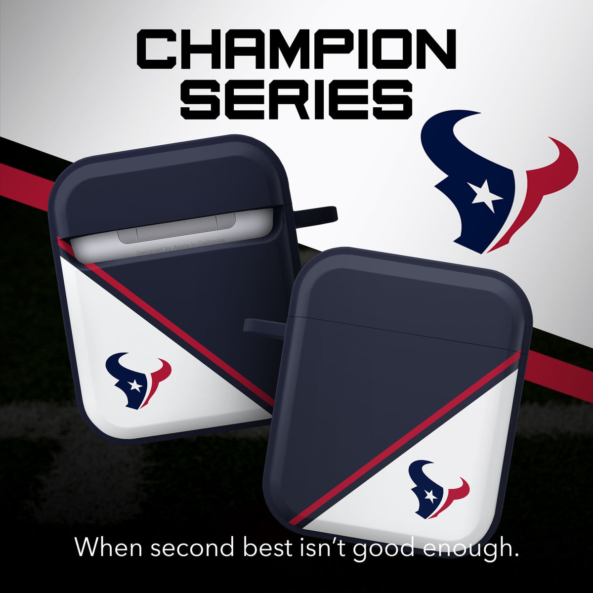 Houston Texans HDX Champion Series Apple AirPods Gen 1 &amp; 2 Case Cover