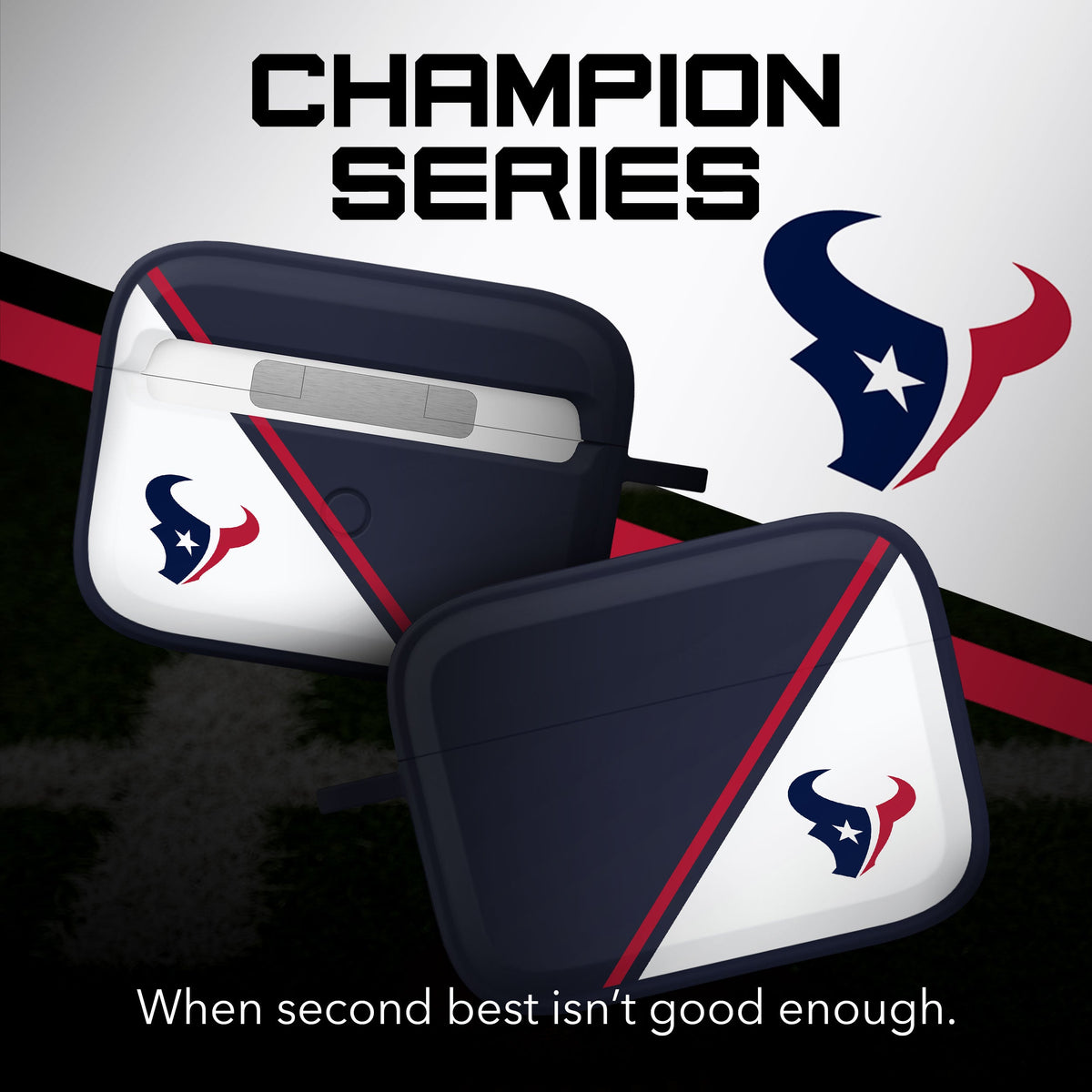 Houston Texans HDX Champion Series Case Cover Compatible with Apple AirPods Pro