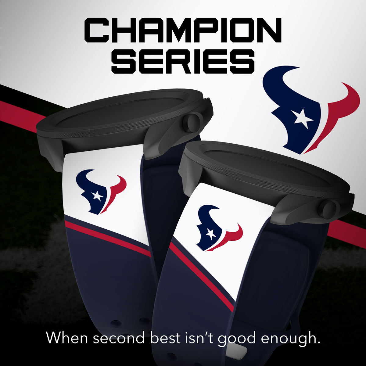 Houston Texans HD Champion Series Samsung Galaxy Watch Band