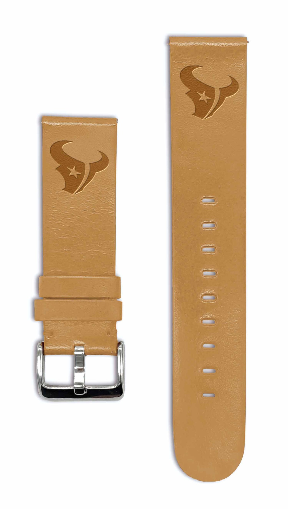 Houston Texans Quick Change Leather Watch Band - USA Sewn - AffinityBands