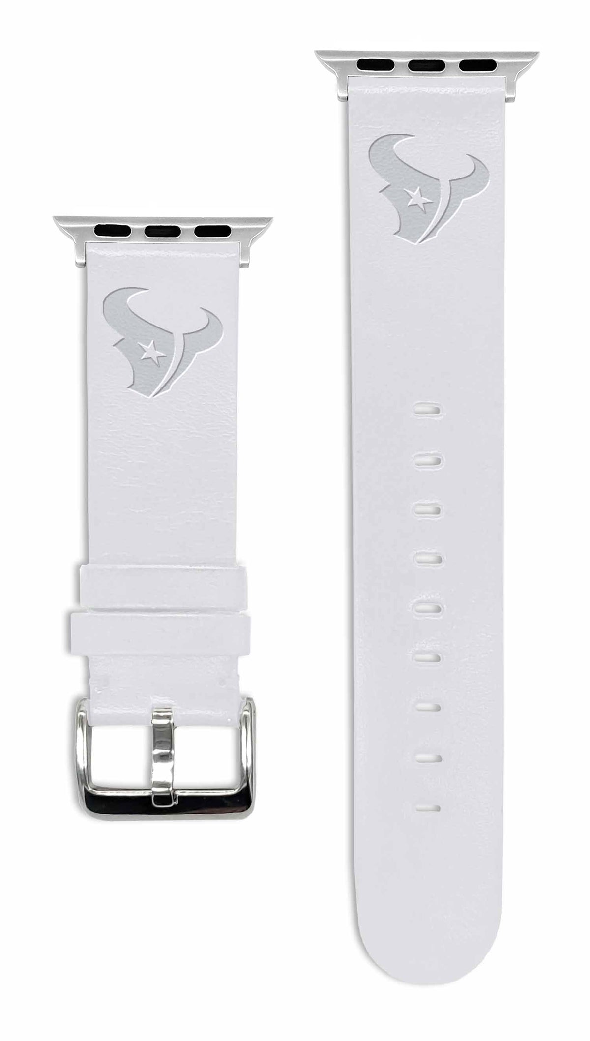 Game Time Houston Texans Apple Leather Watch Band - USA Sewn