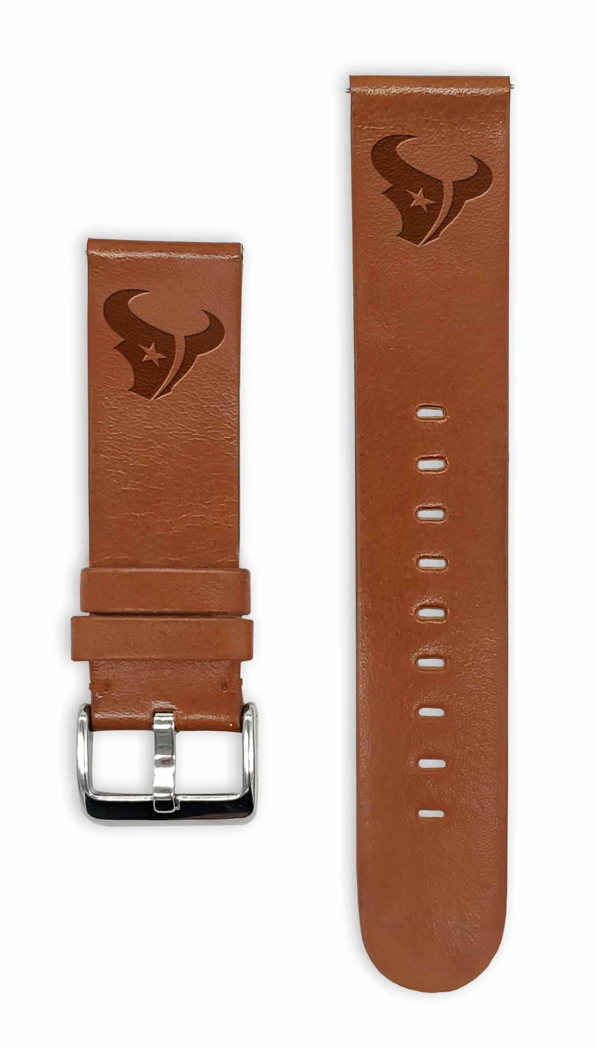 Houston Texans Quick Change Leather Watch Band - USA Sewn - AffinityBands