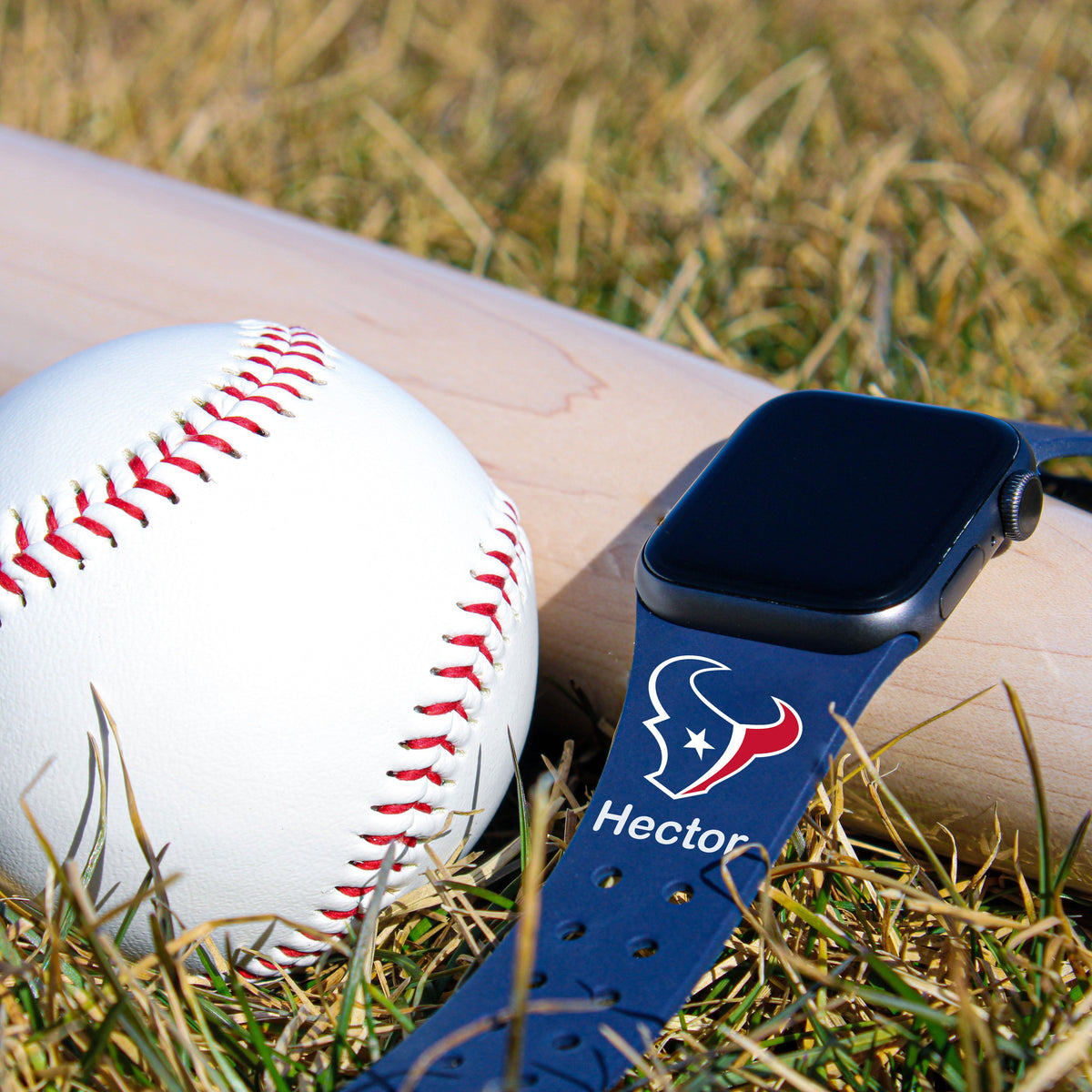 Houston Texans Custom Name HD Apple Watch Band