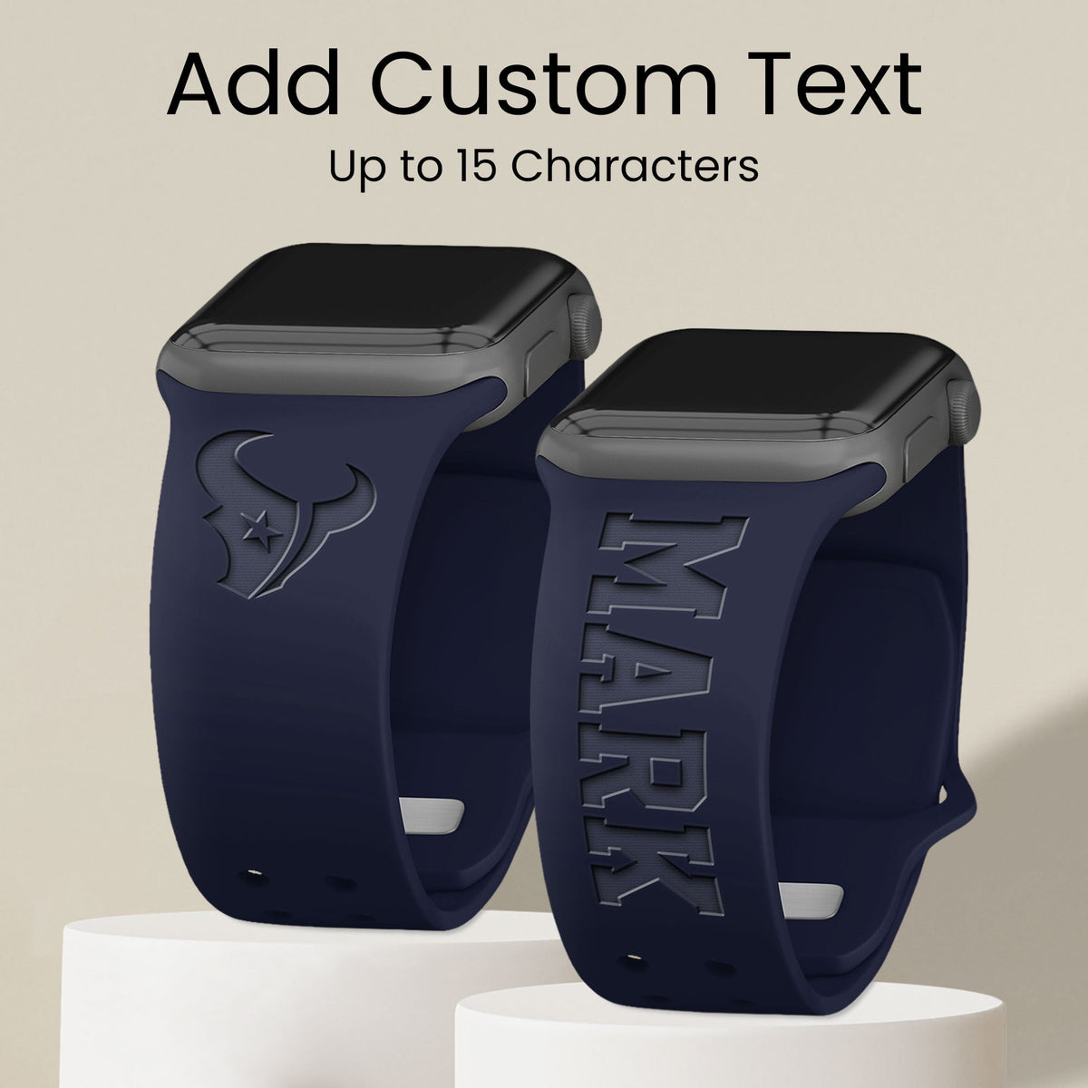 Houston Texans Custom Engraved Apple Watch Band