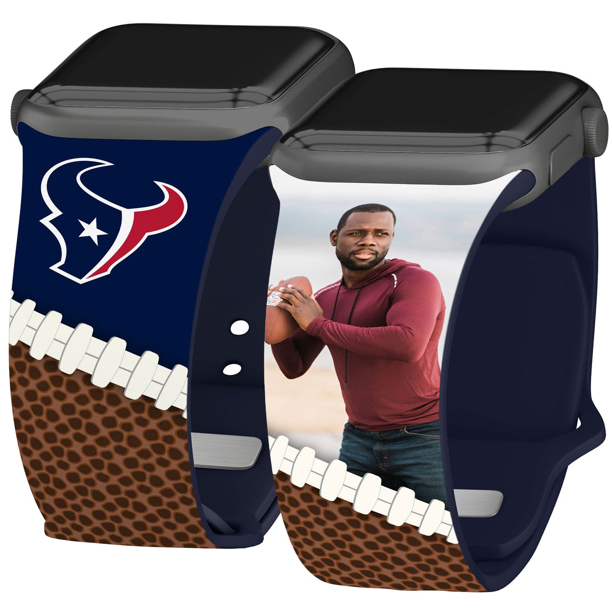 Houston Texans Custom Photo HD Apple Watch Band