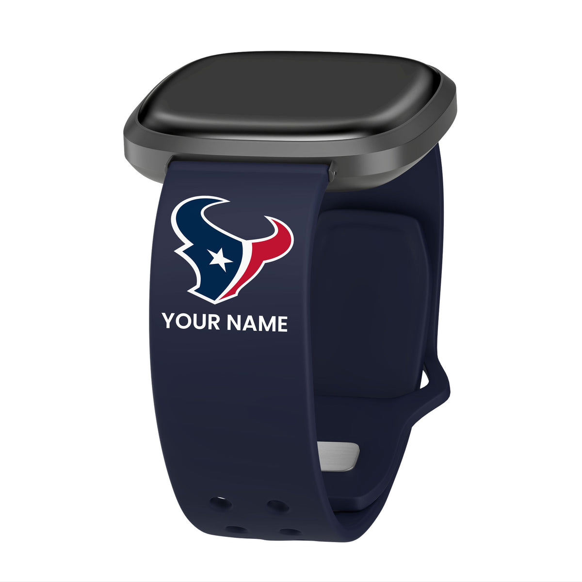 GAME TIME Houston Texans Custom Name HD FitBit Versa 3 &amp; Sense Watch Band