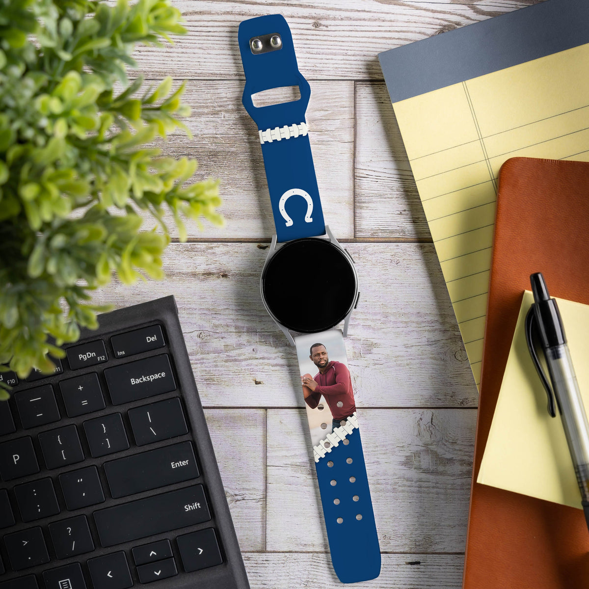 Indianapolis Colts Custom Photo HD Samsung Galaxy Watch Band