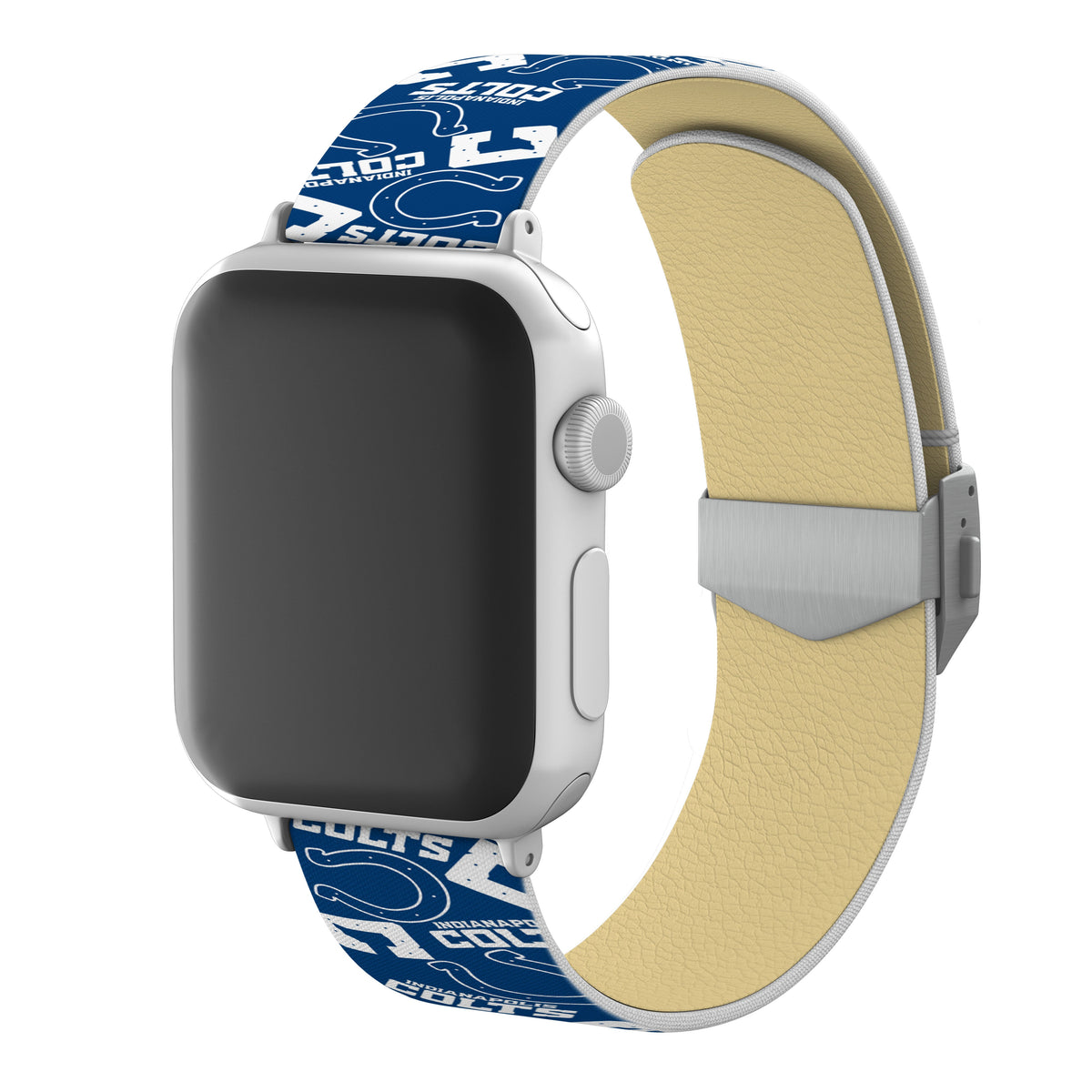 Indianapolis Colts Full Print Watch Band With Engraved Buckle - AffinityBands