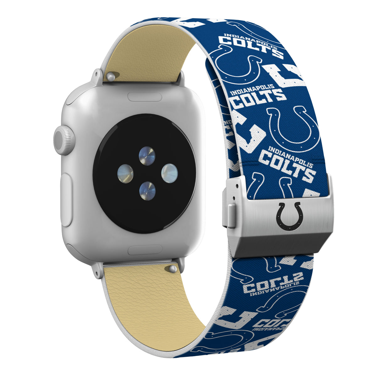 Indianapolis Colts Full Print Watch Band With Engraved Buckle - AffinityBands