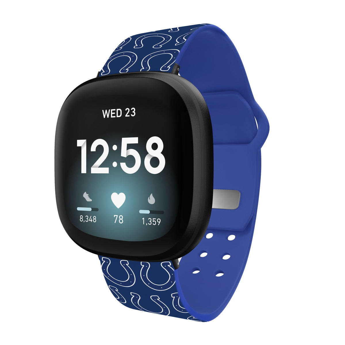 Indianapolis Colts HD Fitbit Versa 3 and Sense Watch Band